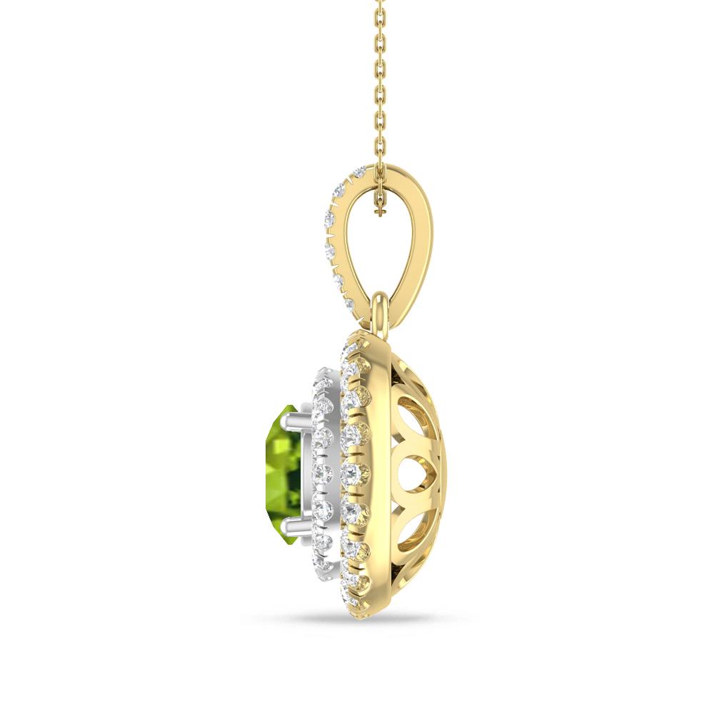 Yellow Gold/White Gold - Peridot