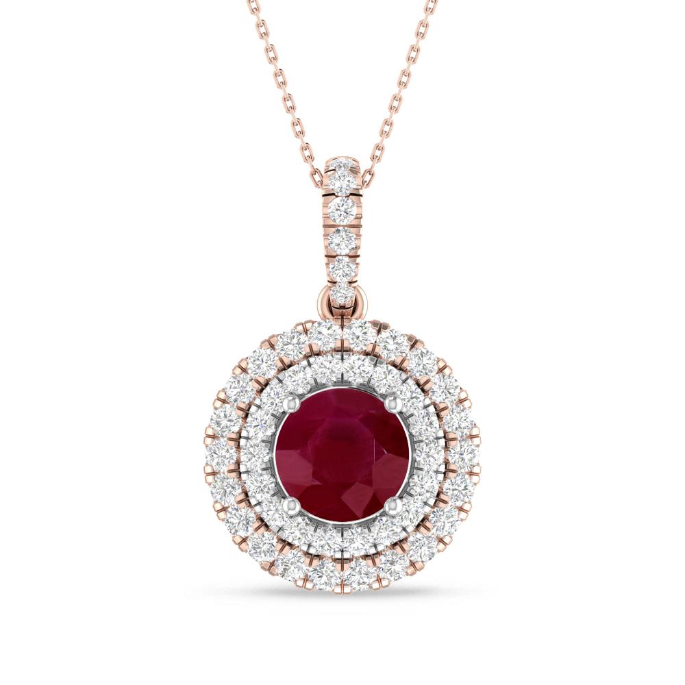 Rose Gold/White Gold - Ruby
