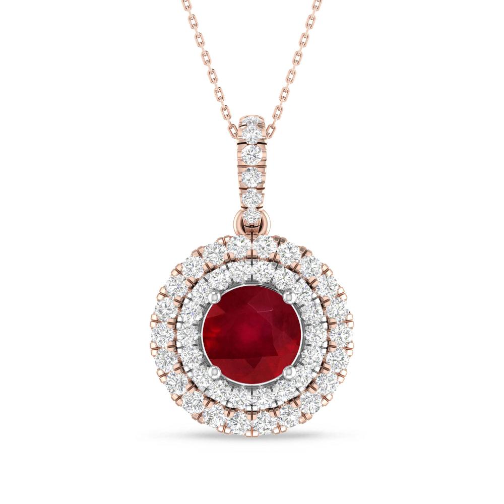 Rose Gold/White Gold - Ruby