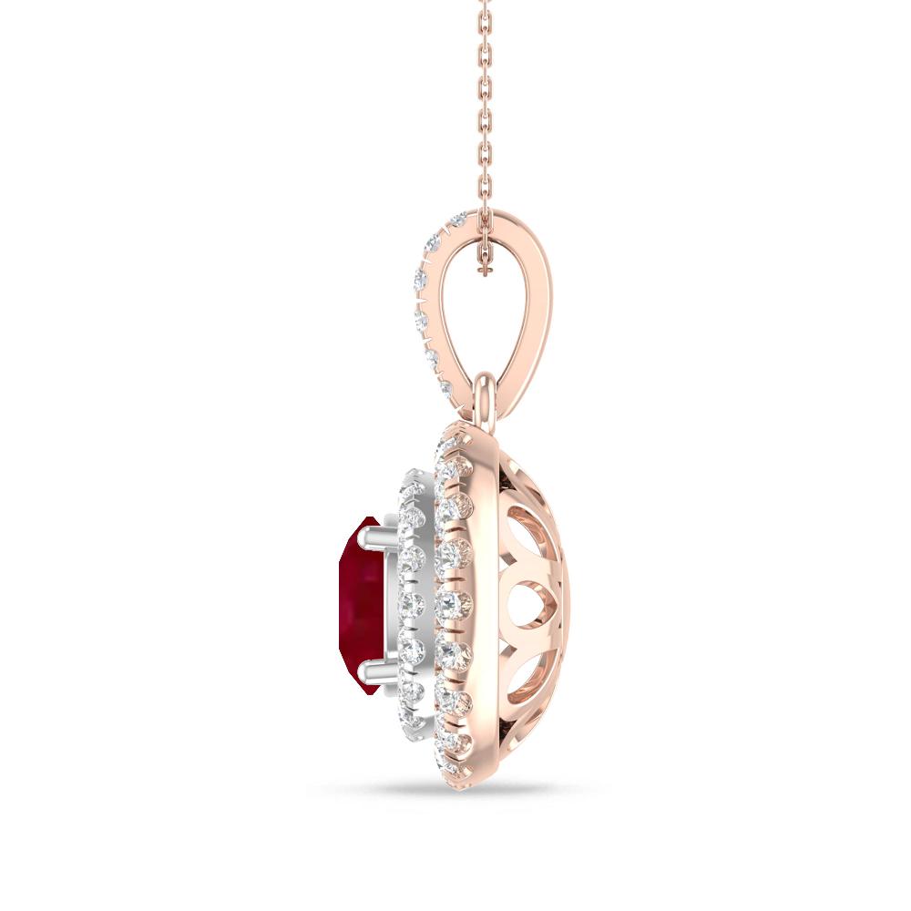 Rose Gold/White Gold - Ruby
