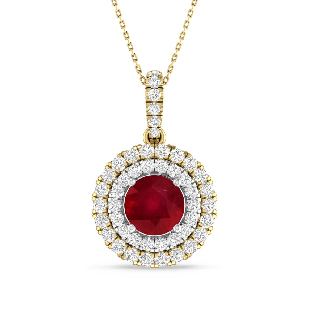 Yellow Gold/White Gold - Ruby