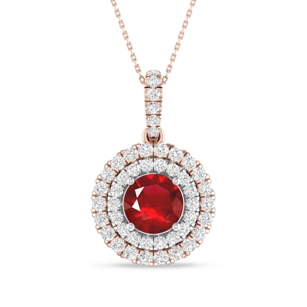 Rose Gold/White Gold - Ruby