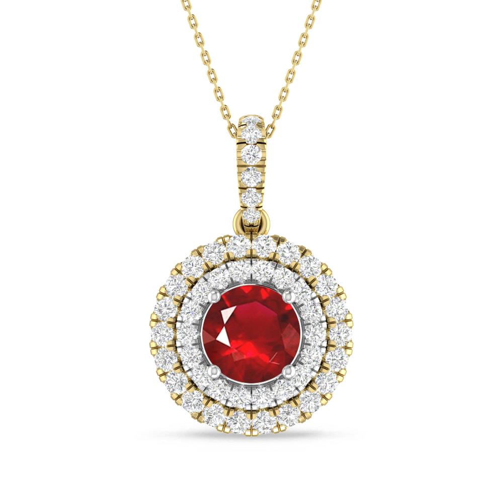 Yellow Gold/White Gold - Ruby