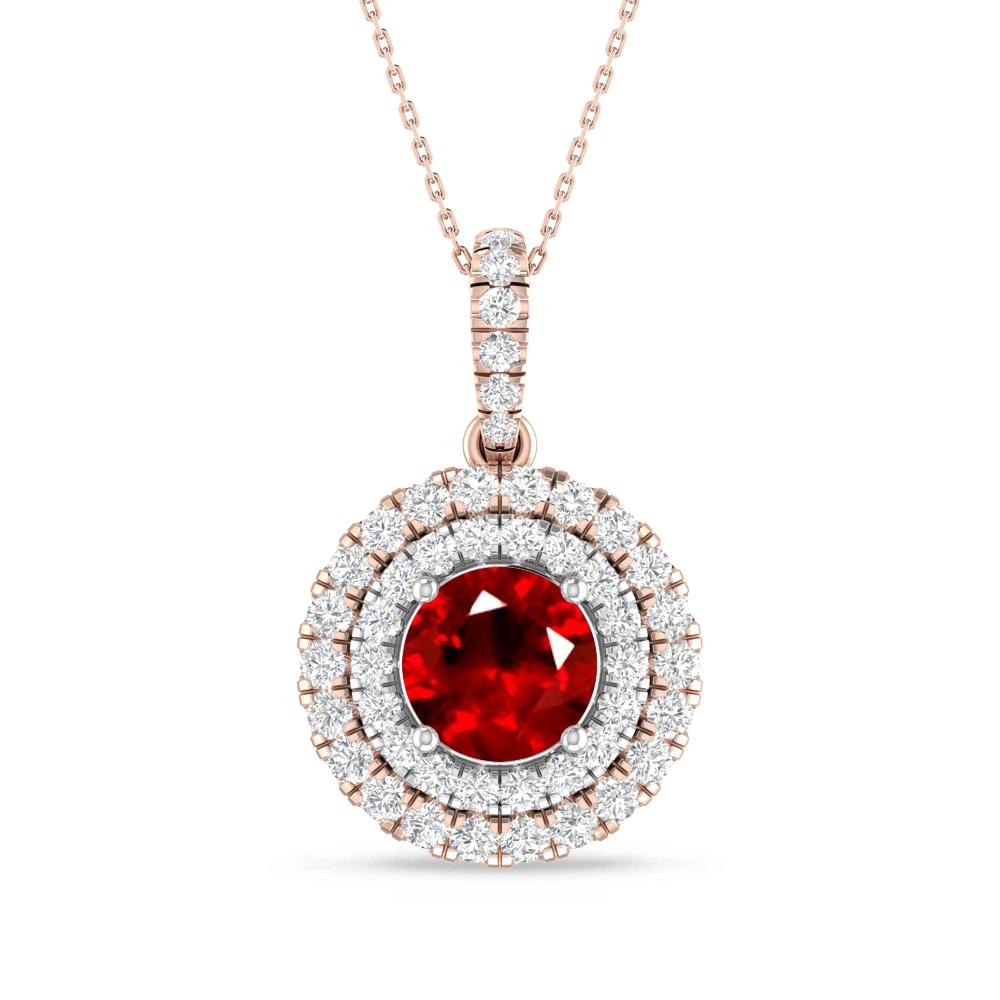 Rose Gold/White Gold - Ruby