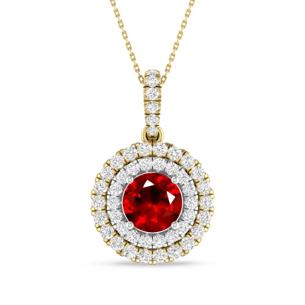 Yellow Gold/White Gold - Ruby