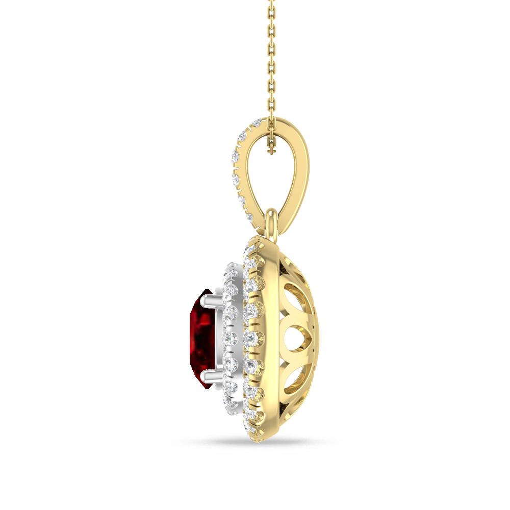 Yellow Gold/White Gold - Ruby
