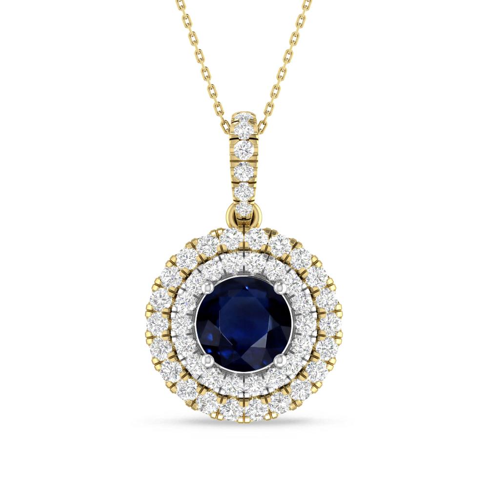 Yellow Gold/White Gold - Sapphire