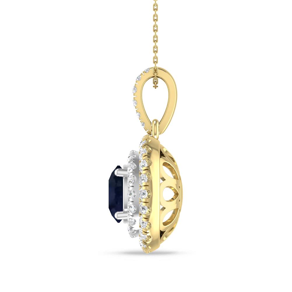 Yellow Gold/White Gold - Sapphire