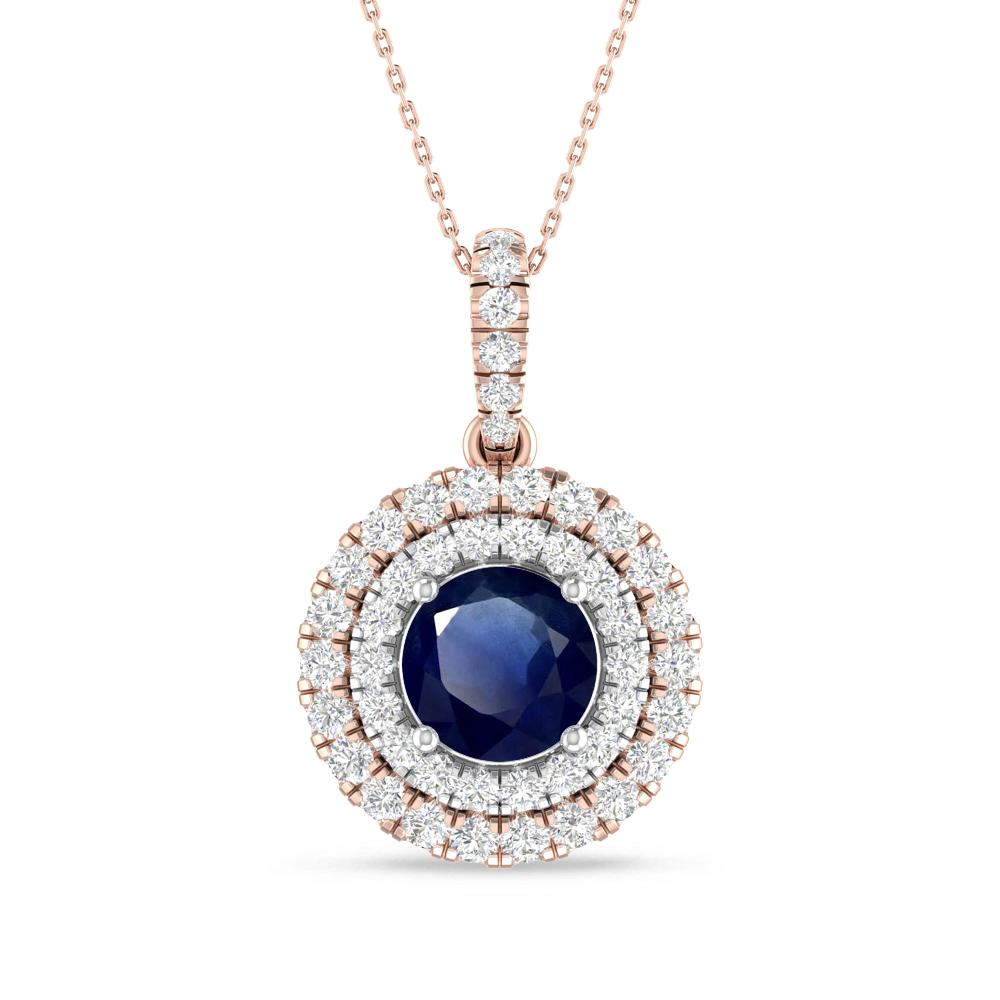 Rose Gold/White Gold - Sapphire