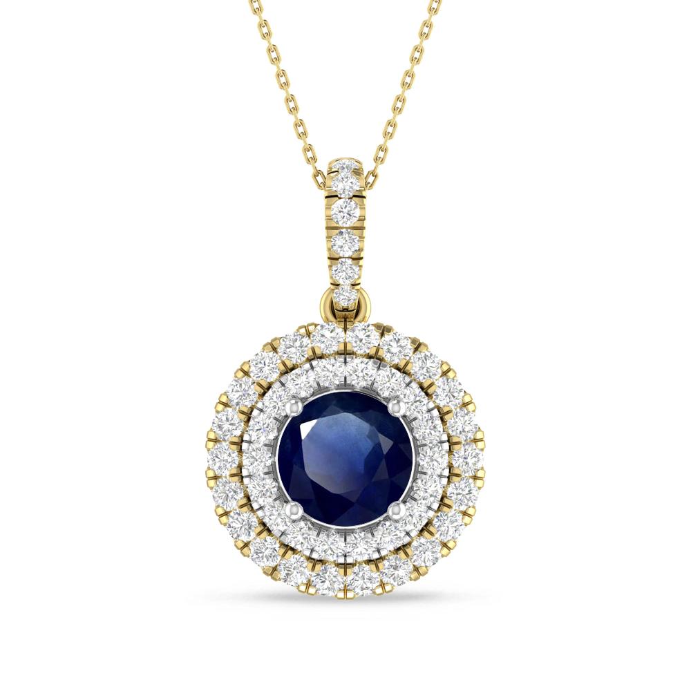 Yellow Gold/White Gold - Sapphire