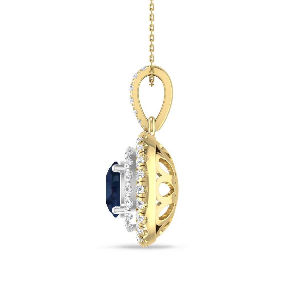 Yellow Gold/White Gold - Sapphire