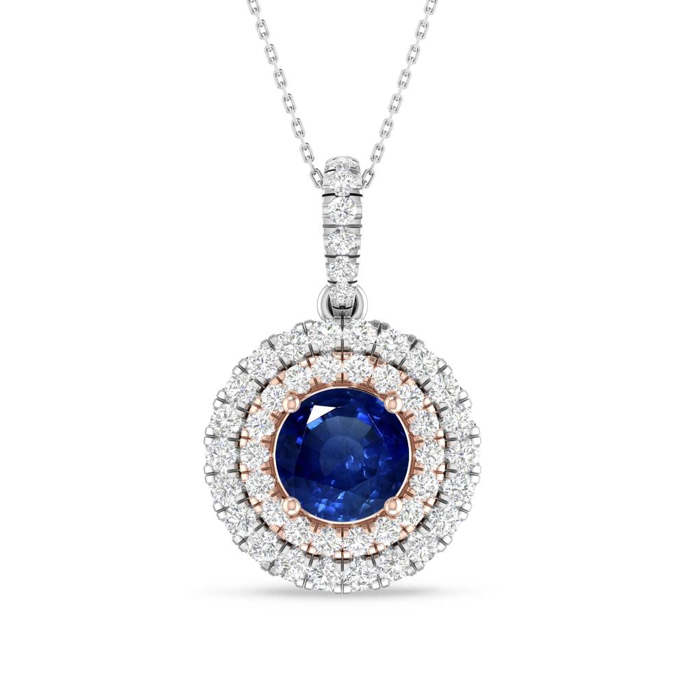 White Gold/Rose Gold - Sapphire