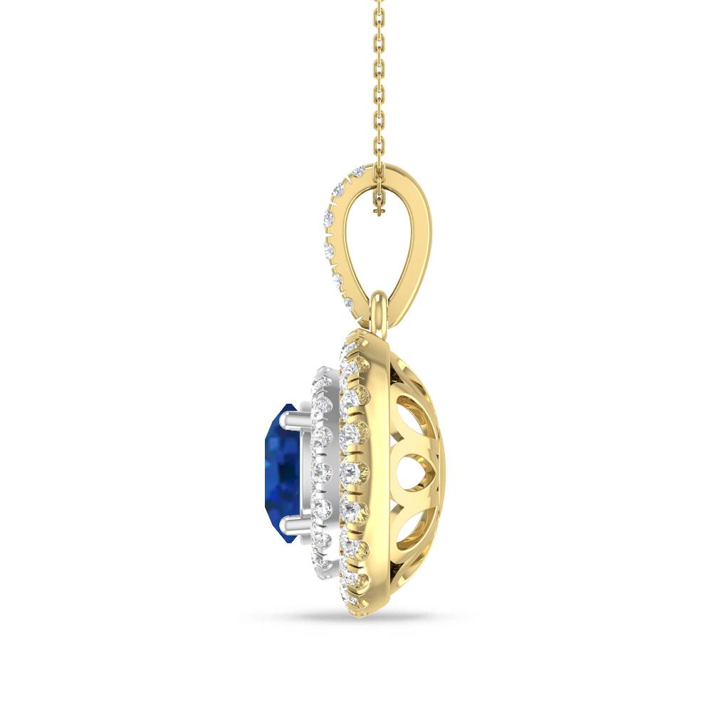 Yellow Gold/White Gold - Sapphire