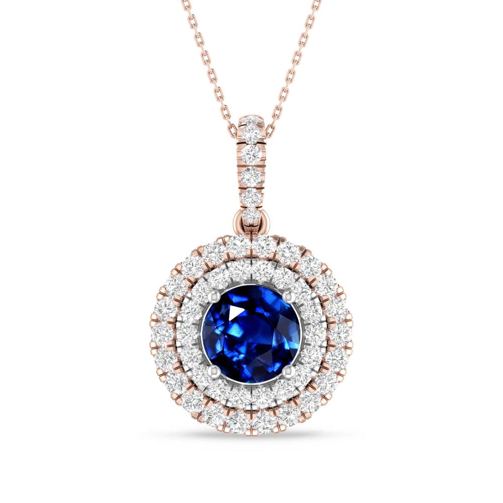 Rose Gold/White Gold - Sapphire