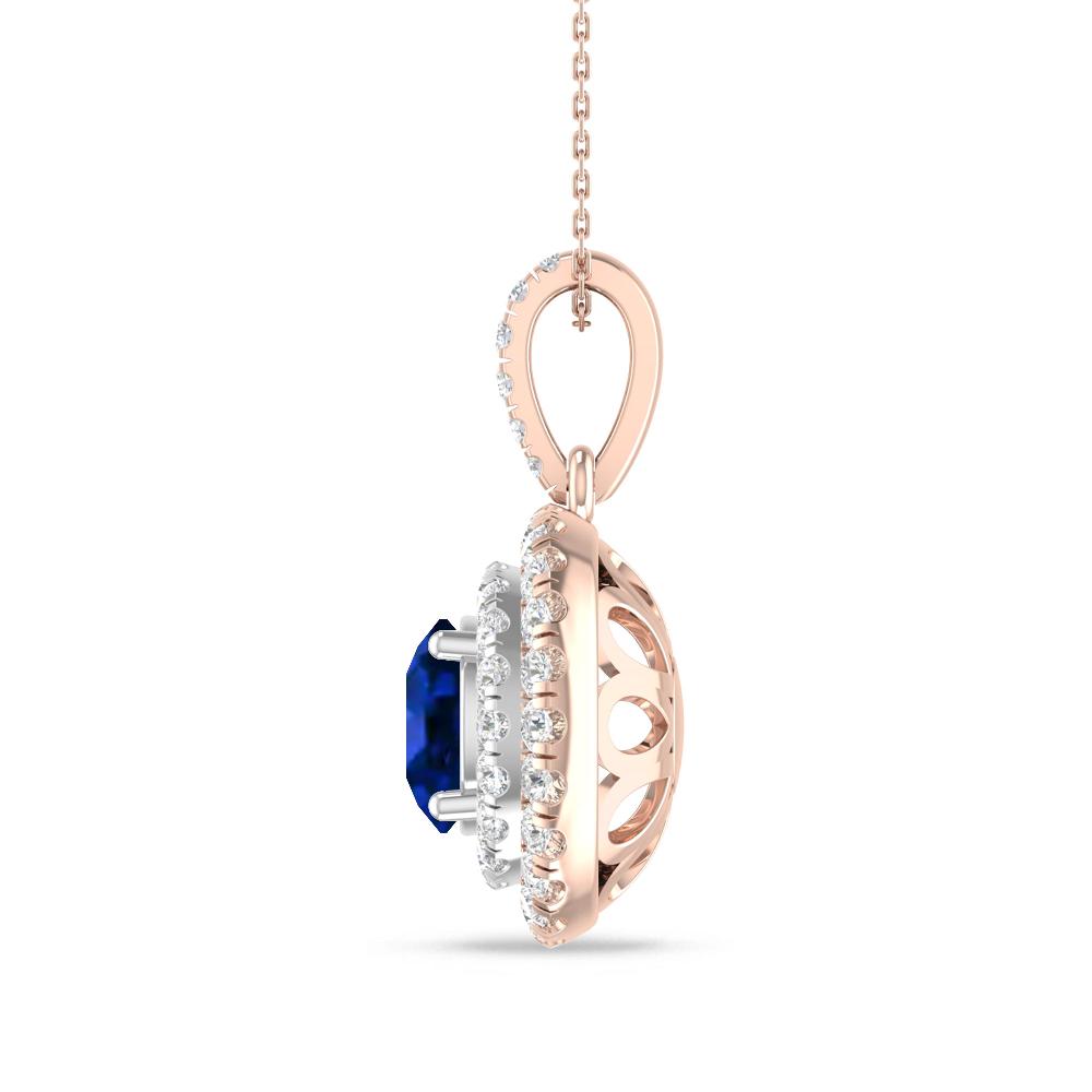 Rose Gold/White Gold - Sapphire