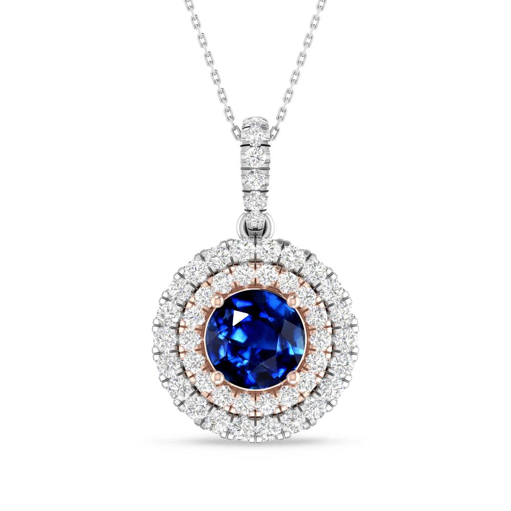 White Gold/Rose Gold - Sapphire