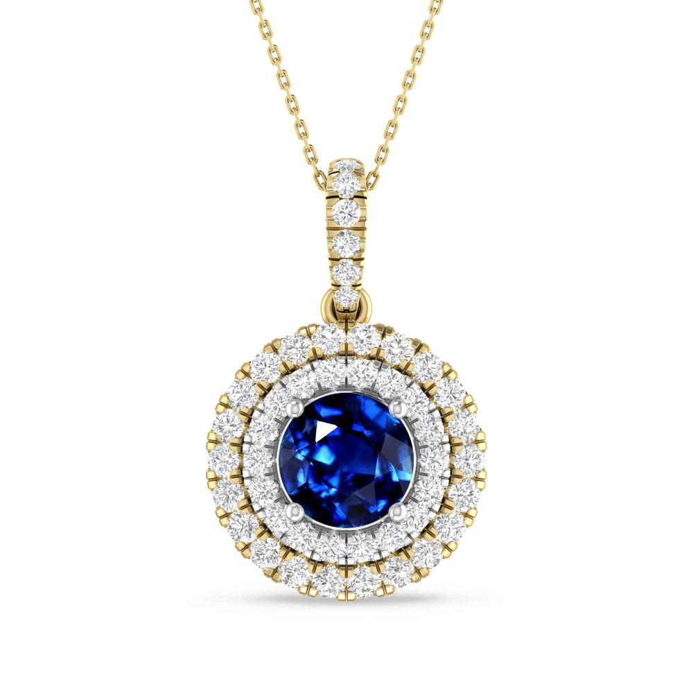 Yellow Gold/White Gold - Sapphire