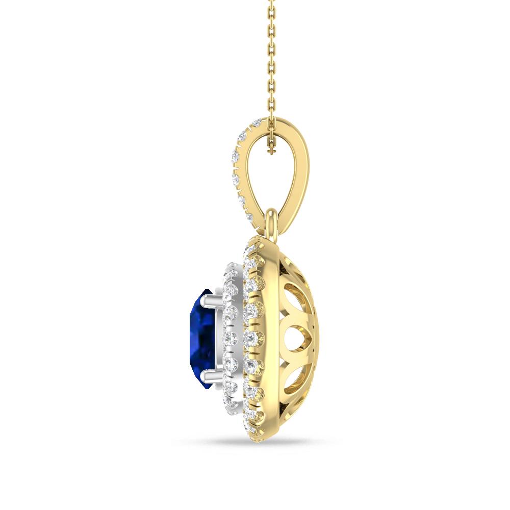Yellow Gold/White Gold - Sapphire