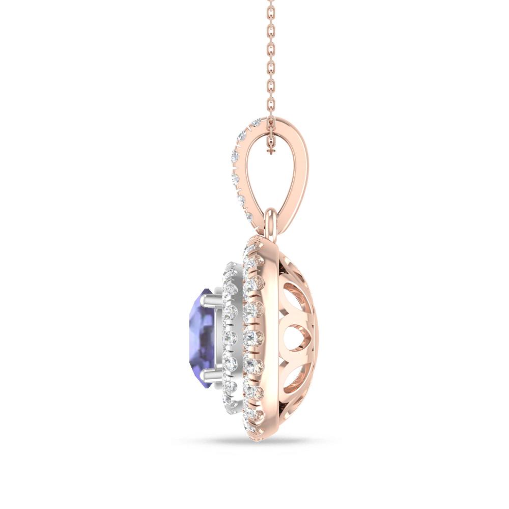 Rose Gold/White Gold - Tanzanite