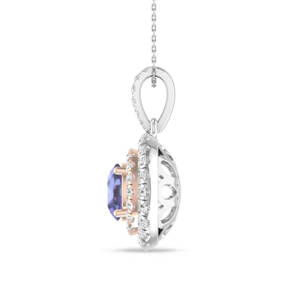 White Gold/Rose Gold - Tanzanite