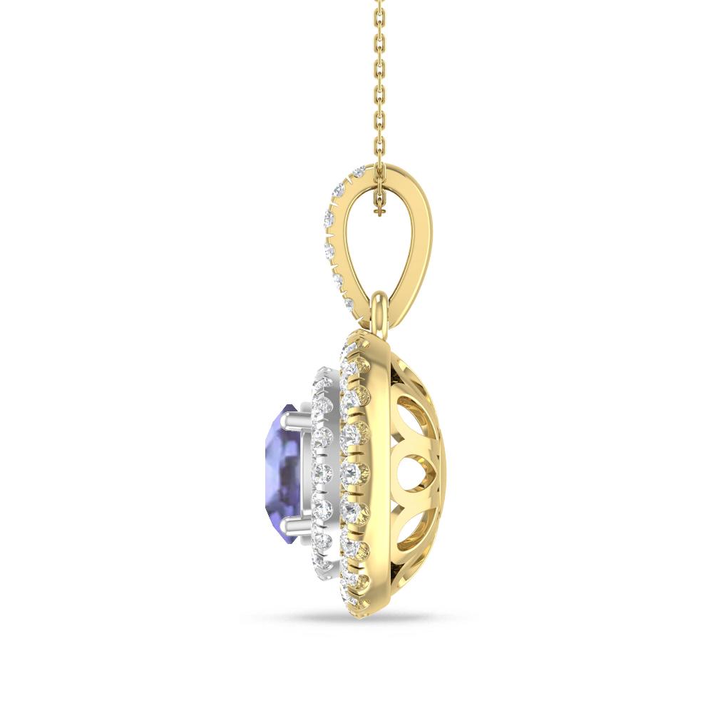Yellow Gold/White Gold - Tanzanite