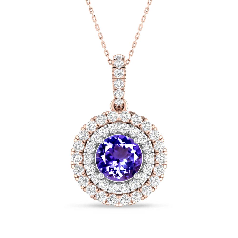Rose Gold/White Gold - Tanzanite