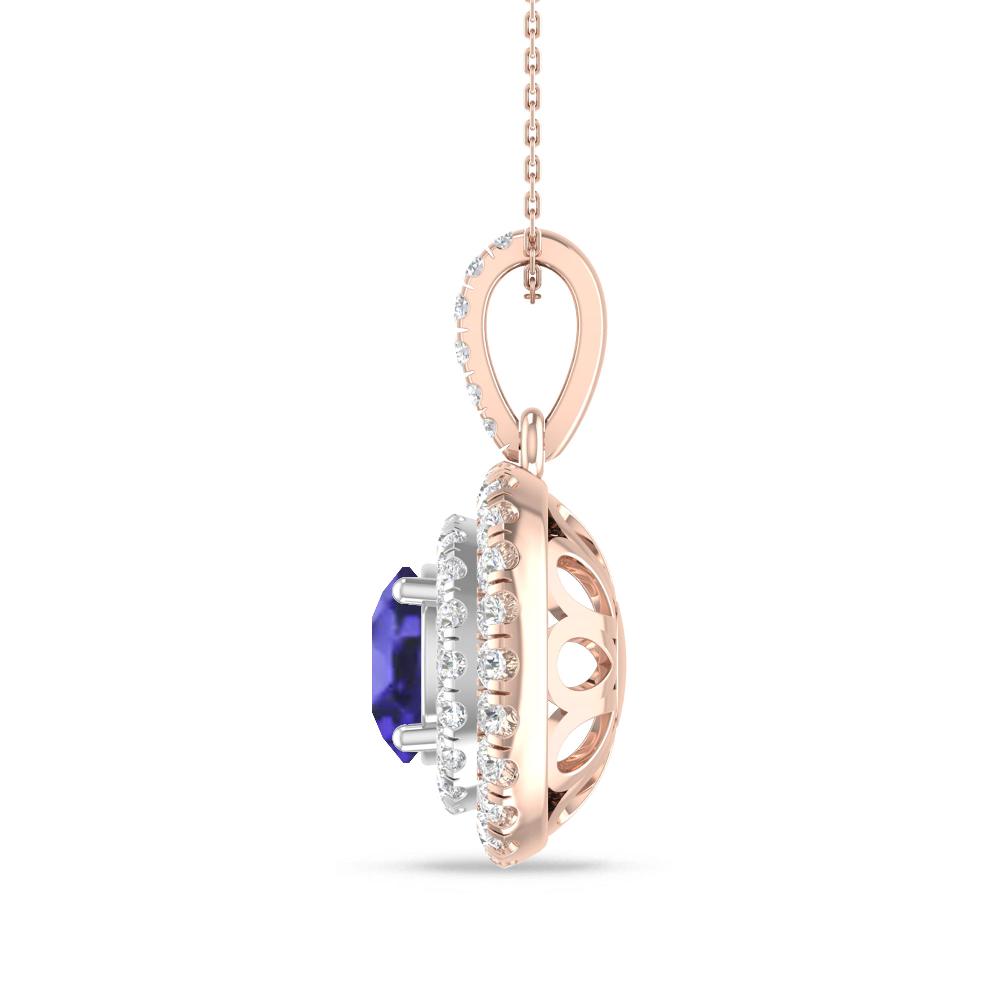 Rose Gold/White Gold - Tanzanite