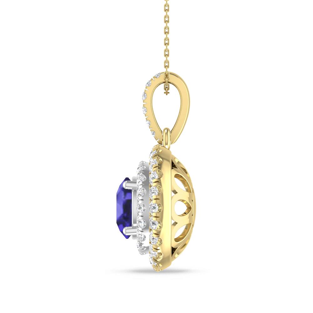 Yellow Gold/White Gold - Tanzanite
