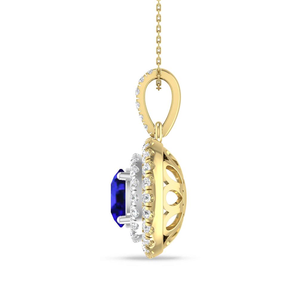 Yellow Gold/White Gold - Tanzanite