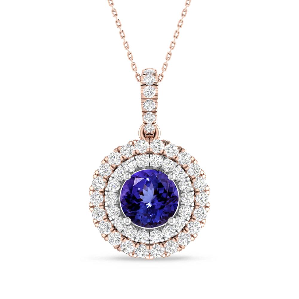 Rose Gold/White Gold - Tanzanite