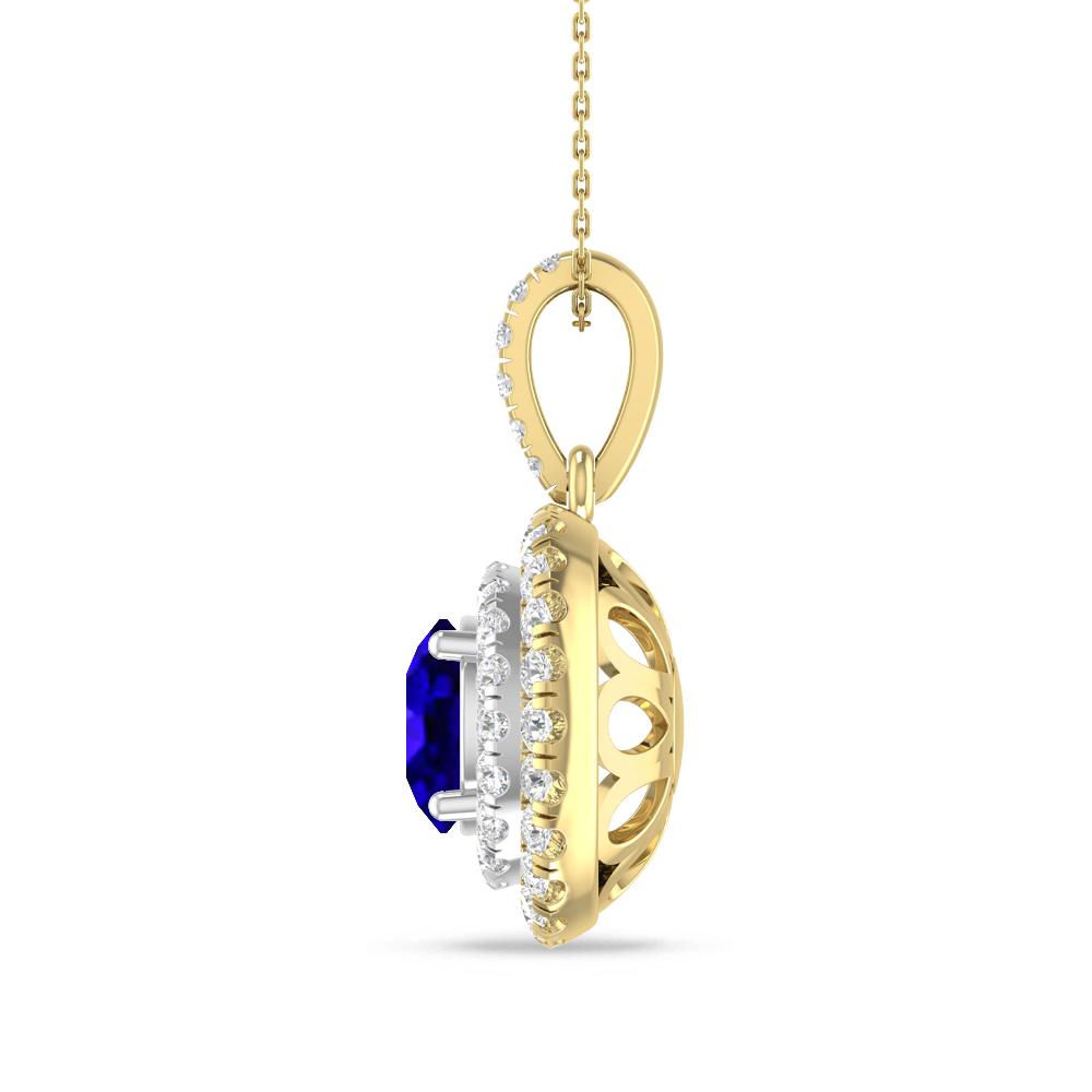 Yellow Gold/White Gold - Tanzanite