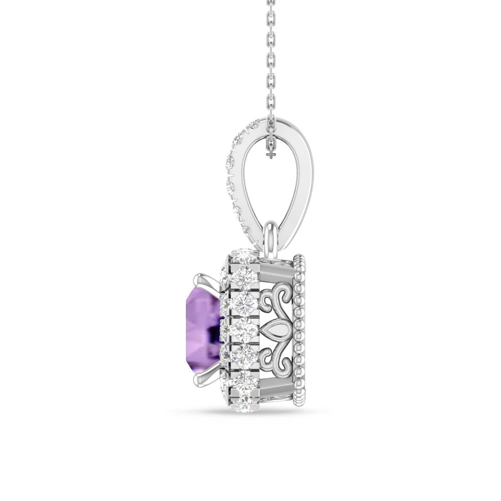White Gold - Amethyst