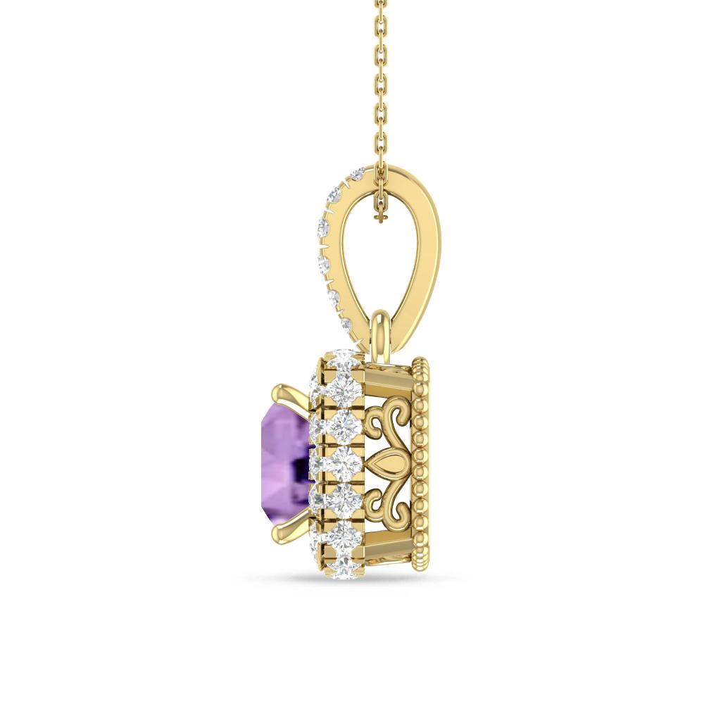Yellow Gold - Amethyst