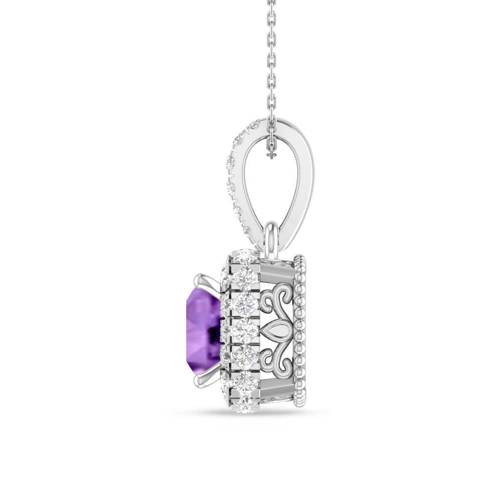 White Gold - Amethyst
