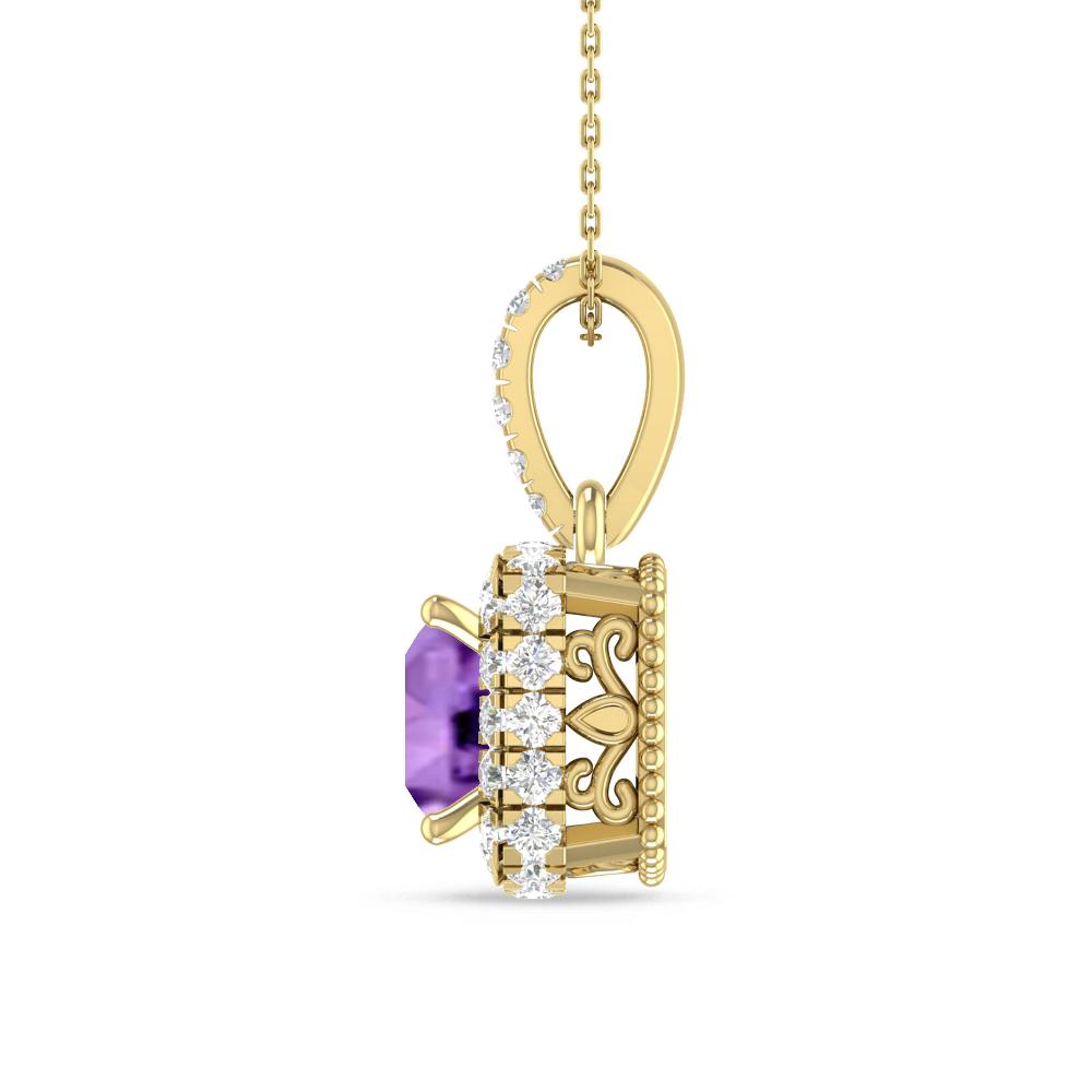 Yellow Gold - Amethyst