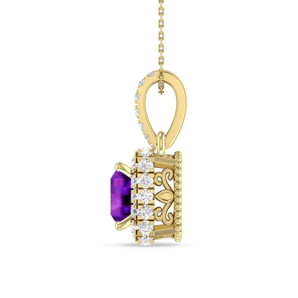Yellow Gold - Amethyst