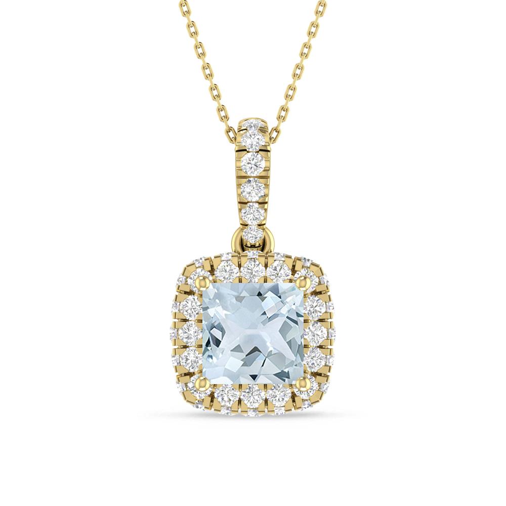 Yellow Gold - Aquamarine