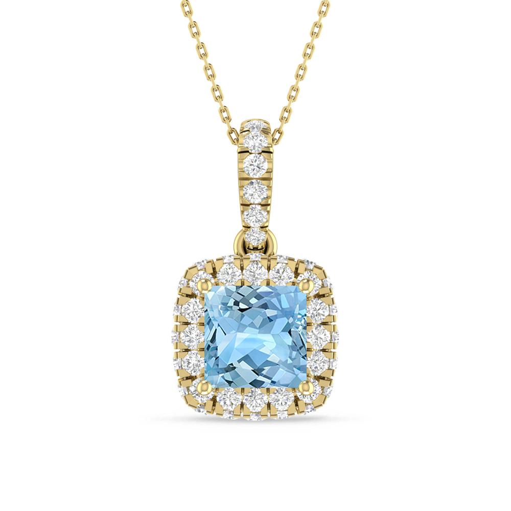 Yellow Gold - Aquamarine