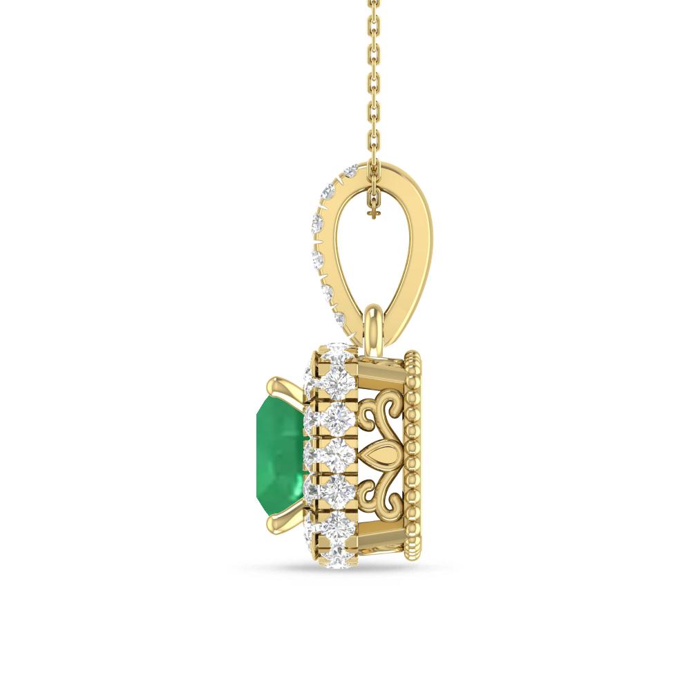 Yellow Gold - Emerald