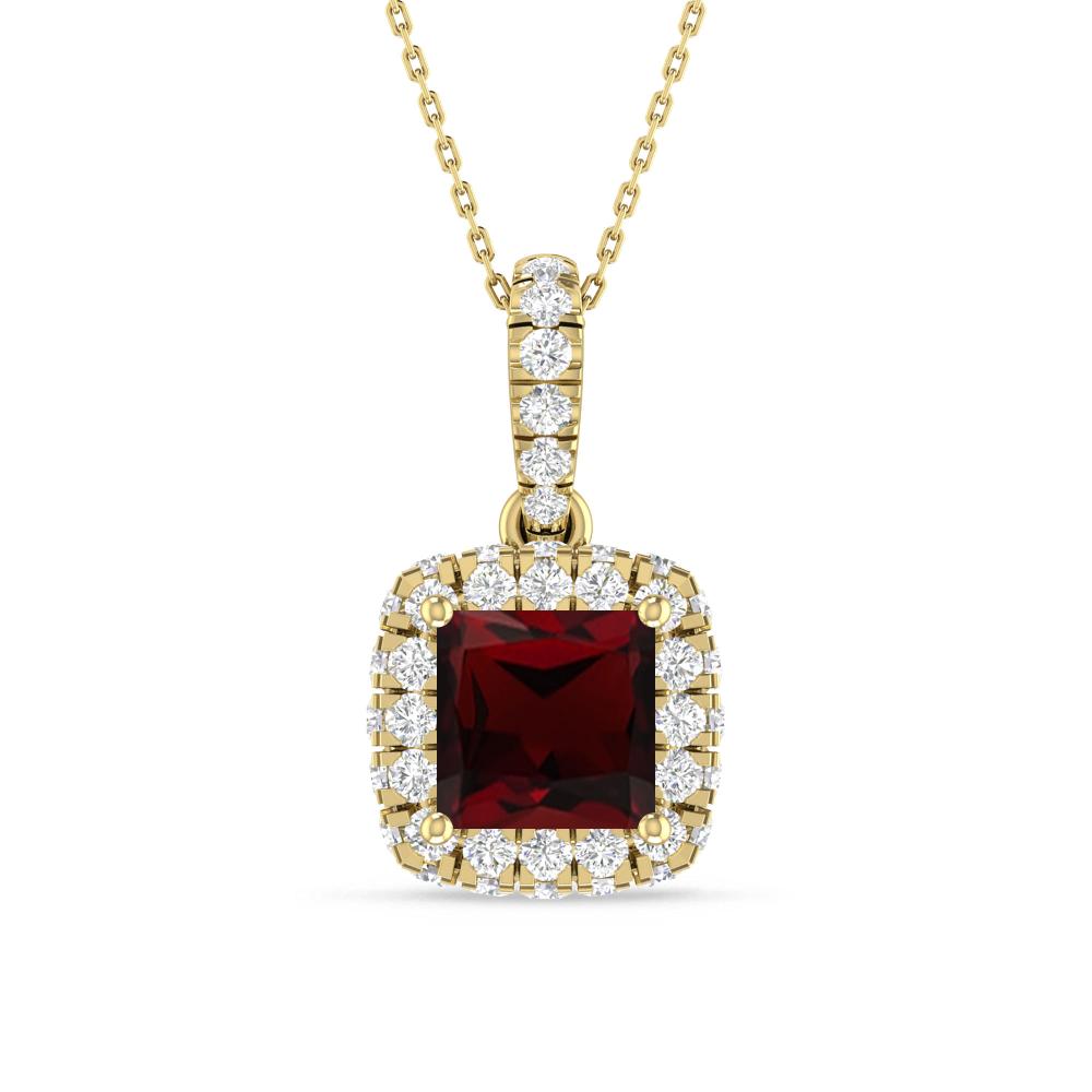 Yellow Gold - Garnet