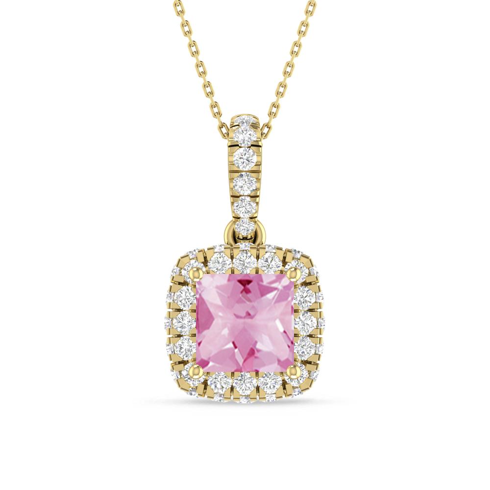Yellow Gold - Pink Tourmaline