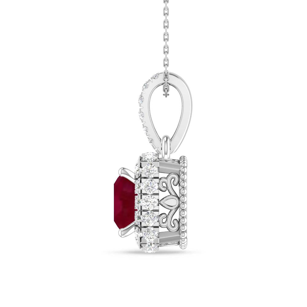 White Gold - Ruby