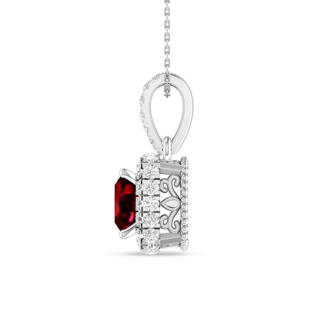 White Gold - Ruby
