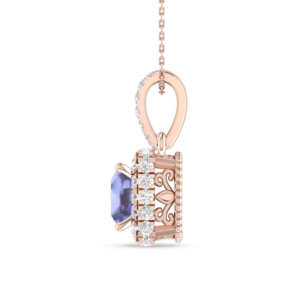 Rose Gold - Tanzanite