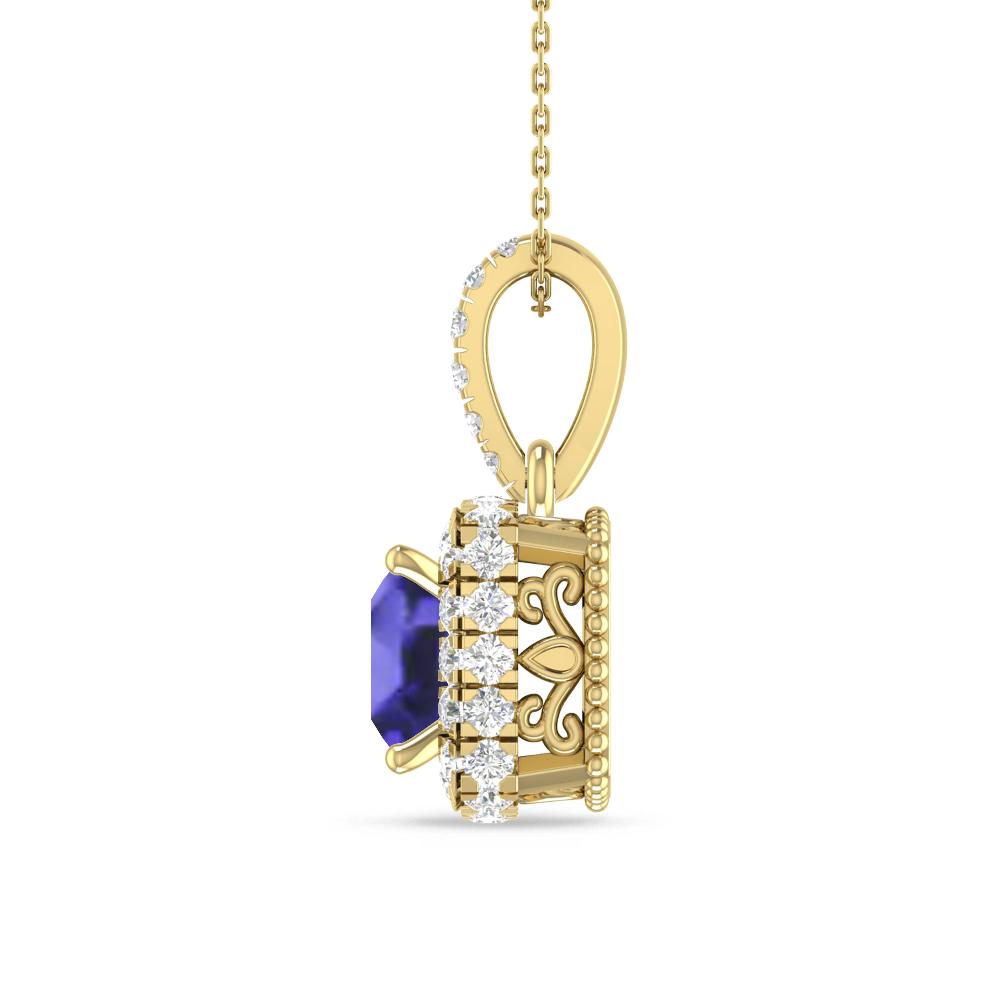 Yellow Gold - Tanzanite