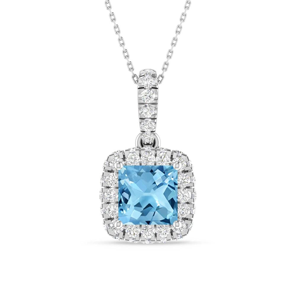 White Gold - Blue Topaz