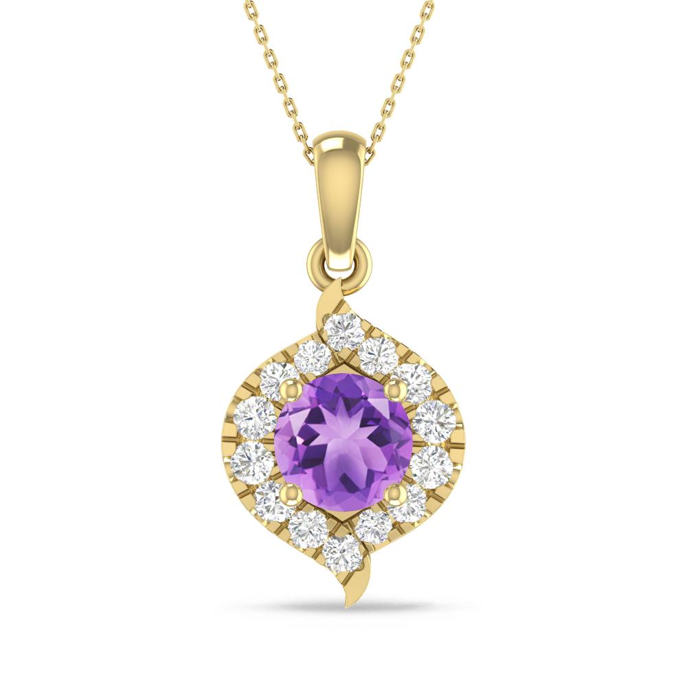Yellow Gold - Amethyst