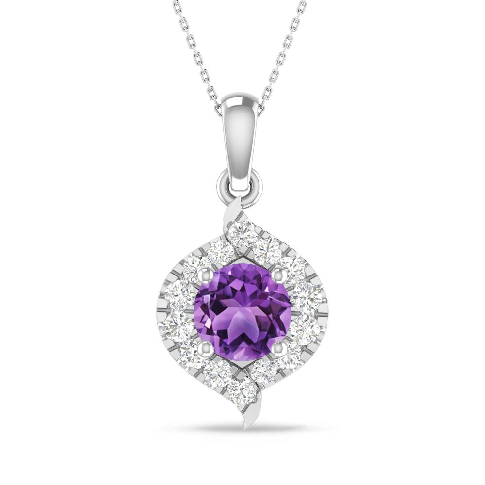 White Gold - Amethyst