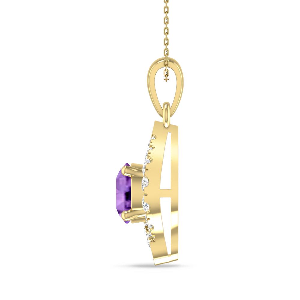 Yellow Gold - Amethyst