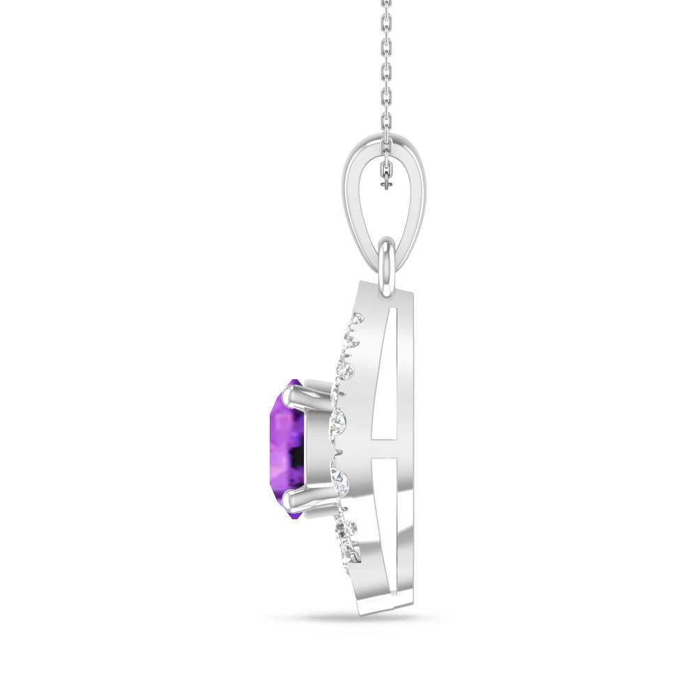 White Gold - Amethyst